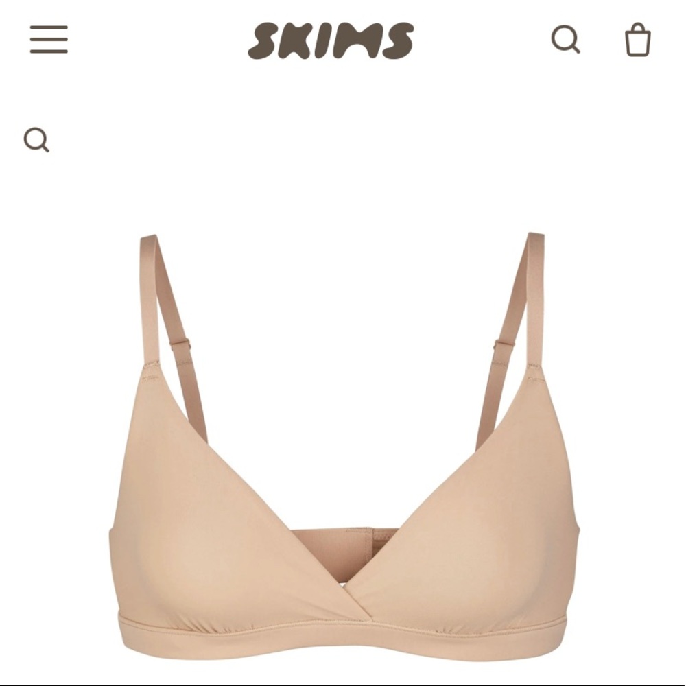 SKIMS “Fits Everybody Crossover Bralette” Size Small